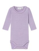 Nbfhusia R Ls Body Langærmet Body Purple Name It