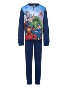 Pyjama Pyjamassæt Navy Marvel