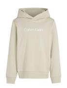 Inst. Logo Reg. Terry Hoodie Tops Sweatshirts & Hoodies Hoodies Cream ...