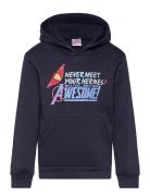 Sweats Tops Sweatshirts & Hoodies Hoodies Navy Marvel