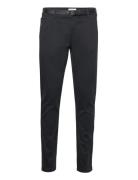 Classic Stretch Chino W. Belt Bottoms Trousers Chinos Black Lindbergh