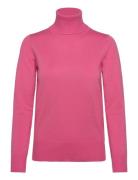 J2046, Milasz Rollneck Pullover Tops Knitwear Turtleneck Pink Saint Tr...