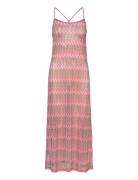 Geometric Pattern Dress Maxikjole Festkjole Red Mango