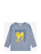 Wonder Horse T-Shirt Tops T-shirts Long-sleeved T-Skjorte Grey Bobo Ch...