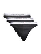 3 Pack Mesh Thong G-streng Undertøj Black Tommy Hilfiger