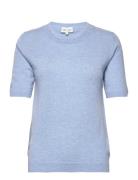 T-Shirt Over Designers Knitwear Jumpers Blue Davida Cashmere