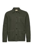 Barney Worker Jacket Olive Designers Overshirts Green Nudie Jeans