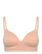 Bra Flora Seamless Lingerie Bras & Tops Soft Bras Non Wired Bras Beige...