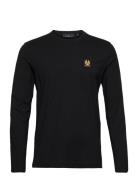 Belstaff Long Sleeved T-Shirt White Designers T-Langærmet Skjorte Blac...