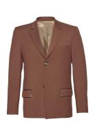 Single Suit Blazer Designers Blazers Single Breasted Blazers Brown HAN...