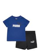 Minicats Tee & Shorts Set Sport Sets With Short-sleeved T-shirt Blue P...