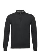 Bono-L Tops Knitwear Long Sleeve Knitted Polos Black BOSS