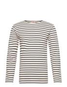 Breton Striped Shirt Designers T-Langærmet Skjorte Brown Armor Lux