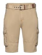 Inmonroe Bottoms Shorts Cargo Shorts Beige INDICODE