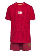 Lk Dy 100 T Set Sport Sets With Short-sleeved T-shirt Red Adidas Perfo...