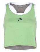 Play Crop Top Women Sport Crop Tops Sleeveless Crop Tops Green Head