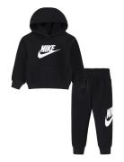 Nkn Club Fleece Set Sport Tracksuits Black Nike