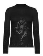 Lslv Mockneck Knit Designers Knitwear Jumpers Black Karl Lagerfeld