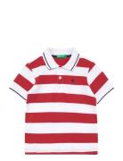 H/S Polo Shirt Tops T-shirts Polo Shirts Short-sleeved Polo Shirts Red...