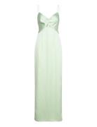 Patrizia Cut Out Slip Maxi Dress Designers Maxi Dress Green Malina