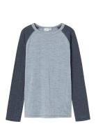 Nkmwang Wool Needle Ls Top Solid Tops T-shirts Long-sleeved T-Skjorte ...