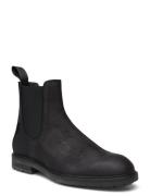 Booties - Flat - With Elastic Støvlet Chelsea Boot Black ANGULUS