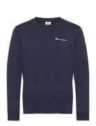 Crewneck Long Sleeve T-Shirt Tops T-Langærmet Skjorte Navy Champion