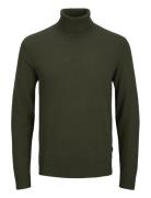 Jjeemil Knit Roll Neck Noos Tops Knitwear Turtlenecks Green Jack & J S