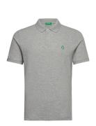 H/S Polo Shirt Tops Polos Short-sleeved Grey United Colors Of Benetton