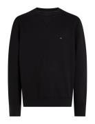 Essential Fleece Crewneck Tops Sweatshirts & Hoodies Sweatshirts Black...