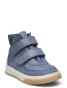 Shoes - Flat - With Velcro High-top Sneakers Blue ANGULUS