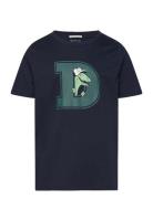 Glow In The Dark T-Shirt Tops T-Kortærmet Skjorte Navy Tom Tailor