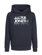 Jjluke Sweat Hood Mni Tops Sweatshirts & Hoodies Hoodies Navy Jack & J...