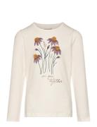 T-Shirt Ls Tops T-shirts Long-sleeved T-Skjorte White Minymo