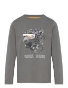 T-Shirt Ls Tops T-shirts Long-sleeved T-Skjorte Grey Minymo