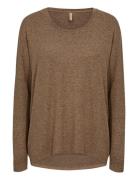 Sc-Biara Tops Knitwear Jumpers Brown Soyaconcept