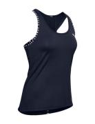 Ua Knockout Tank Sport T-shirts & Tops Sleeveless Blue Under Armour