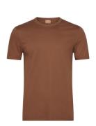 Perry Crunch O-Ss Tee Tops T-Kortærmet Skjorte Brown Mos Mosh Gallery