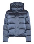 Shiny Monologo Nd Short Puffer Foret Jakke Blue Calvin Klein Jeans