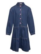 Denim Dress Dresses & Skirts Dresses Casual Dresses Long-sleeved Casua...