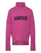 Polo Neck Sweater Or Jumper Tops Knitwear Pullovers Pink Zadig & Volta...