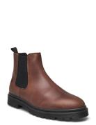 Cedric W Støvlet Chelsea Boot Brown Playboy Footwear