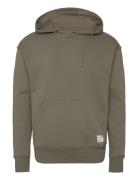 Sdlenz Hood Sw Tops Sweatshirts & Hoodies Hoodies Green Solid