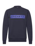 Hs Essential Sp Crew Tops Sweatshirts & Hoodies Sweatshirts Navy Hacke...