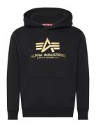 Basic Hoody Carbon Tops Sweatshirts & Hoodies Hoodies Black Alpha Indu...