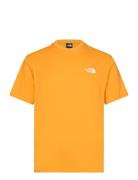 M Ss Simple Dome Tee Sport T-Kortærmet Skjorte Yellow The North Face