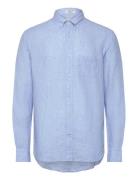 Reg Linen Shirt Tops Shirts Linen Shirts Blue GANT