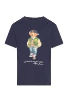 Polo Bear Cotton Jersey Tee Tops T-Kortærmet Skjorte Blue Ralph Lauren...