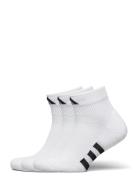 Prf Cush Mid 3P Sport Socks Regular Socks White Adidas Performance