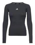 Tf Ls T Sport T-shirts & Tops Long-sleeved Black Adidas Performance